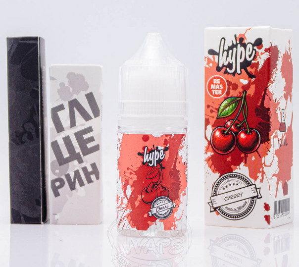 Жидкость Hype Salt Cherry 30ml 25mg со вкусом вишни (набор компонентов)