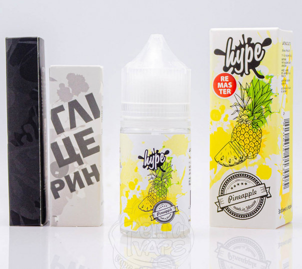 Рідина Hype Salt Pineapple 30ml 25mg зі смаком ананаса (набір компонентів)