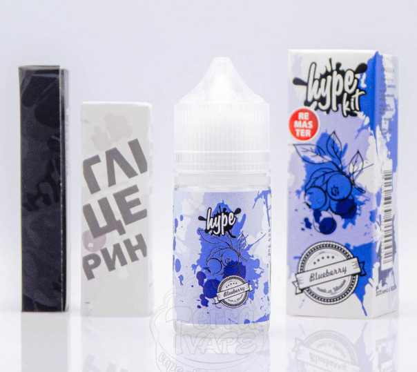 Рідина Hype Salt Blueberry 30ml 25mg зі смаком чорниці (набір компонентів)