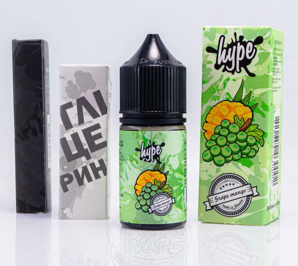 Жидкость Hype Salt New Grape Mango 30ml 50mg со вкусом манго и винограда (набор компонентов)