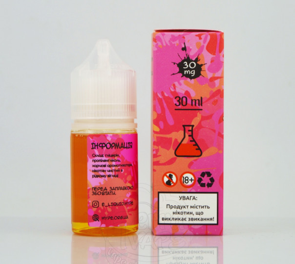 Рідина Hype Salt New Pink Energy 30ml 30mg на сольовому нікотині зі смаком полуничного енергетика Рідина Hype Salt New Pink Energy 30ml 30mg на сольовому нікотині зі смаком полуничного енергетика