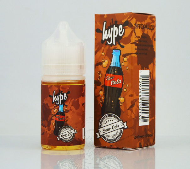 Жидкость Hype Salt New Sour Cola 30ml 15mg на солевом никотине со вкусом желейных конфет с кока-колой
