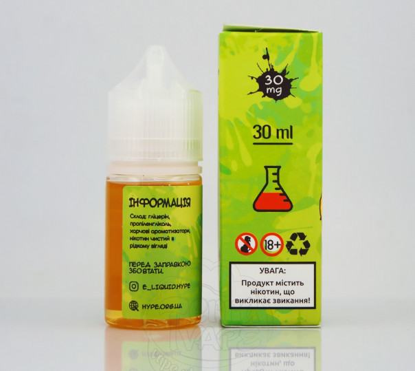 Рідина Hype Salt New Tropic 30ml 15mg на сольовому нікотині зі смаком тропічного коктейлю Рідина Hype Salt New Tropic 30ml 15mg на сольовому нікотині зі смаком тропічного коктейлю