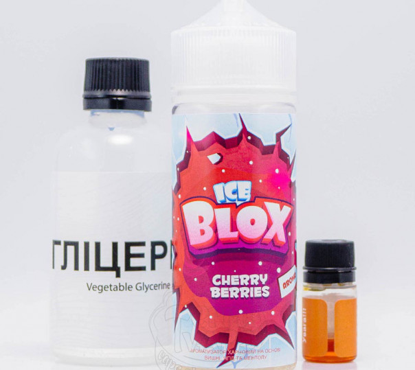 Рідина Ice Blox Organic Cherry Berries 120ml 3mg зі смаком вишні і ягід з холодком (набір компонентів)