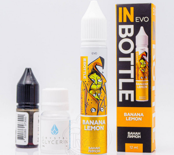 Жидкость In Bottle Evo Salt Banana Lemon 30ml 50mg со вкусом банана и лимона с холодком (набор компонентов)