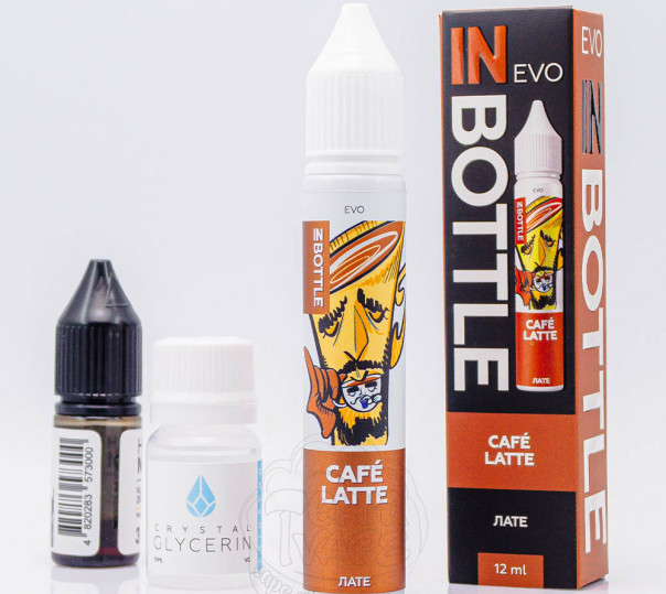 Рідина In Bottle Evo Salt Cafe Latte 30ml 50mg зі смаком кави з холодком (набір компонентів)