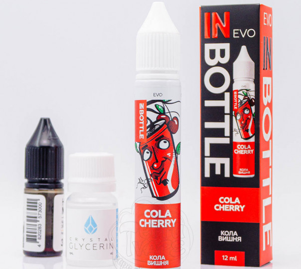 Рідина In Bottle Evo Salt Cola Cherry 30ml 50mg зі смаком вишневої коли з холодком (набір компонентів)