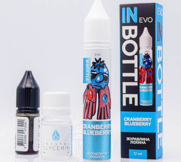 Рідина In Bottle Evo Salt Cranberry Blueberry 30ml 50mg зі смаком журавлини та лохини з холодком (набір компонентів)