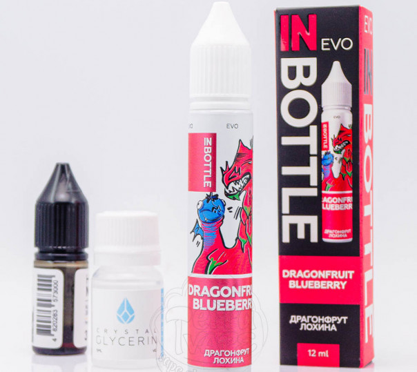 Рідина In Bottle Evo Salt Dragonfruit Blueberry 30ml 50mg зі смаком драгонфрукту та лохини з холодком (набір компонентів)