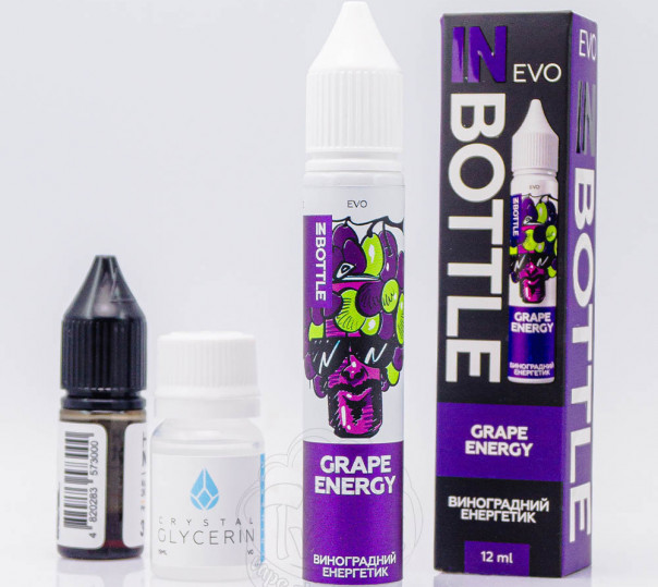 Рідина In Bottle Evo Salt Grape Energy 30ml 50mg зі смаком виноградного енергетика з льодом (набір компонентів)