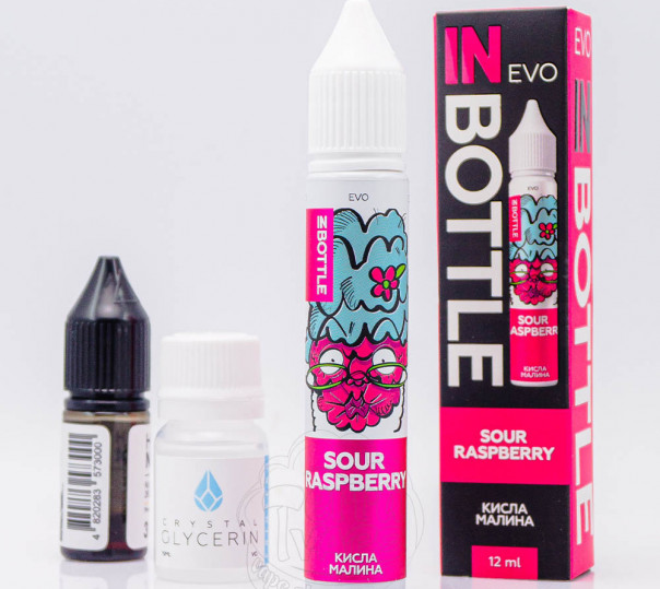 Рідина In Bottle EVO Salt Sour Raspberry 30ml 50mg зі смаком кислої малини з холодком (набір компонентів)