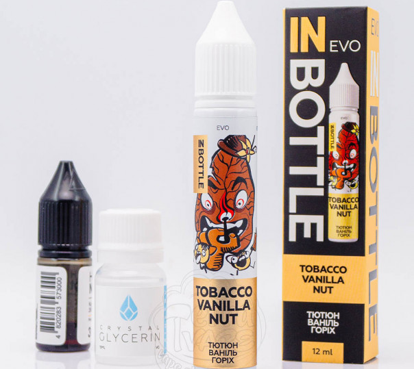 Рідина In Bottle Evo Salt Vanilla Nut Tobacco 30ml 50mg зі смаком тютюну з ваніллю та горіхом (набір компонентів)