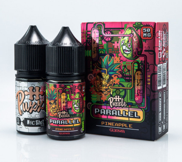 Рідина In Bottle Parallel Salt Pineapple Guava 30ml 30mg зі смаком ананасу та гуави (набір компонентів)