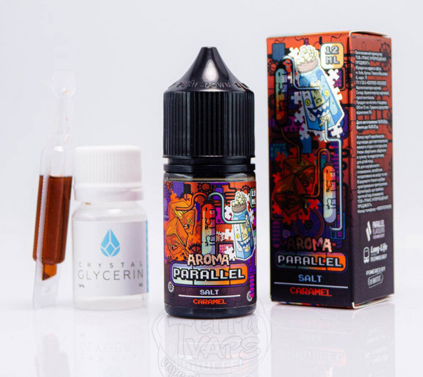 Рідина In Bottle Parallel Salt Salt Caramel 30ml 50mg зі смаком солоної карамелі (набір компонентів)