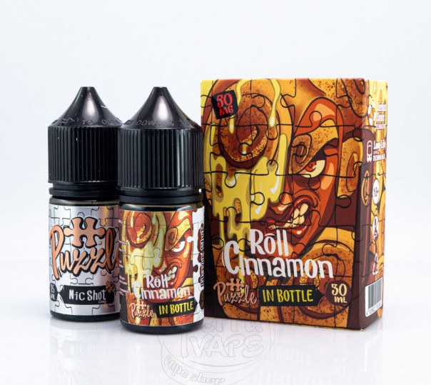 Жидкость In Bottle Puzzle Salt Cinnamon Roll 30ml 30mg со вкусом ролла с корицей (набор компонентов) Жидкость In Bottle Puzzle Salt Cinnamon Roll 30ml 30mg со вкусом ролла с корицей (набор компонентов)
