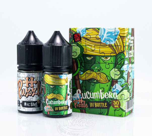 Жидкость In Bottle Puzzle Salt Cucumbero 30ml 30mg со вкусом огуречного лимонада (набор компонентов) Жидкость In Bottle Puzzle Salt Cucumbero 30ml 30mg со вкусом огуречного лимонада (набор компонентов)