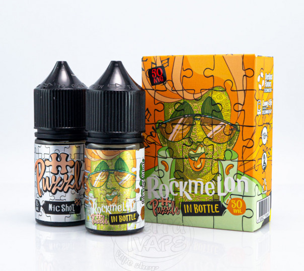 Рідина In Bottle Puzzle Salt Rockmelon 30ml 30mg зі смаком мускусної дині (набір компонентів) Рідина In Bottle Puzzle Salt Rockmelon 30ml 30mg зі смаком мускусної дині (набір компонентів)
