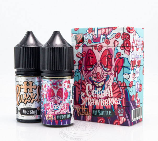 Жидкость In Bottle Puzzle Salt Cereal Strawberry 30ml 30mg со вкусом клубничного сухого завтрака с молоком (набор компонентов) Жидкость In Bottle Puzzle Salt Cereal Strawberry 30ml 30mg со вкусом клубничного сухого завтрака с молоком (набор компонентов)