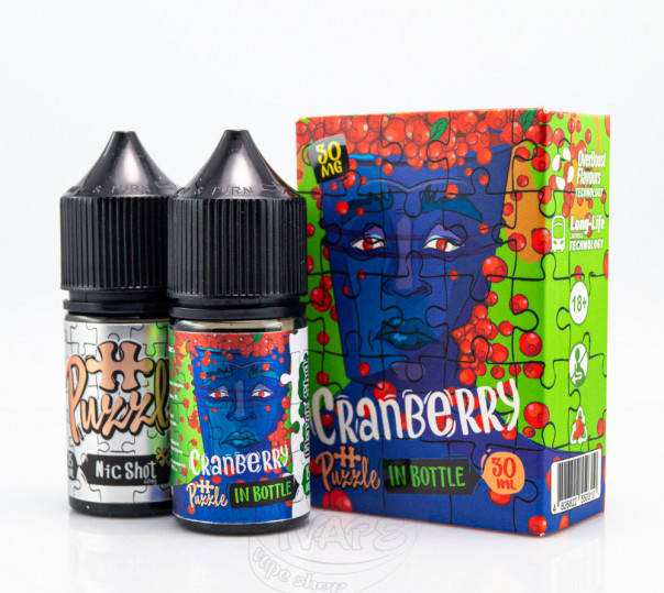 Жидкость In Bottle Puzzle Salt Cranberry 30ml 30mg со вкусом клюквы (набор компонентов) Жидкость In Bottle Puzzle Salt Cranberry 30ml 30mg со вкусом клюквы (набор компонентов)