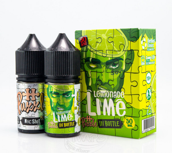 Рідина In Bottle Puzzle Salt Lime Lemonade 30ml 30mg зі смаком лаймового лимонаду (набір компонентів) Рідина In Bottle Puzzle Salt Lime Lemonade 30ml 30mg зі смаком лаймового лимонаду (набір компонентів)