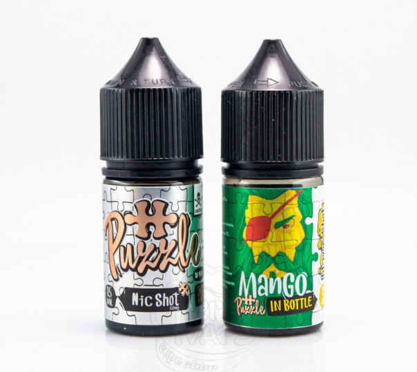 Рідина In Bottle Puzzle Salt Mango 30ml 30mg зі смаком манго (набір компонентів)
