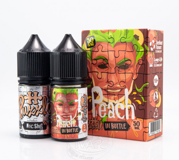 Жидкость In Bottle Puzzle Salt Peach 30ml 30mg со вкусом персика (набор компонентов) Жидкость In Bottle Puzzle Salt Peach 30ml 30mg со вкусом персика (набор компонентов)