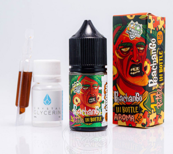 Рідина In Bottle Puzzle Salt Peachango 30ml 50mg зі смаком персика і манго (набір компонентів)