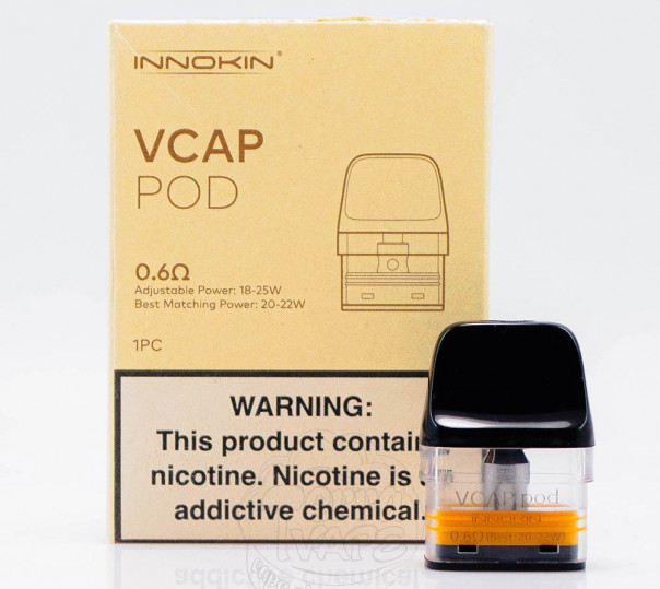 Картридж Innokin VCAP Pod Cartridge 2ml 0.6Ом для многоразовой pod-системы Endura V, Endura V Box / Trine Kit, Trine SE Kit, Endura V Pro Kit