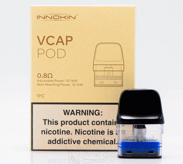 Картридж Innokin VCAP Pod Cartridge 2ml 0.8Ом для багаторазової pod-системи Endura V, Endura V Box / Trine Kit, Trine SE Kit, Endura V Pro Kit