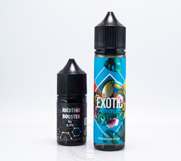 Рідина Iva Organic Exotic Splash 60ml 3mg зі смаком персика та ананаса (набір компонентів)