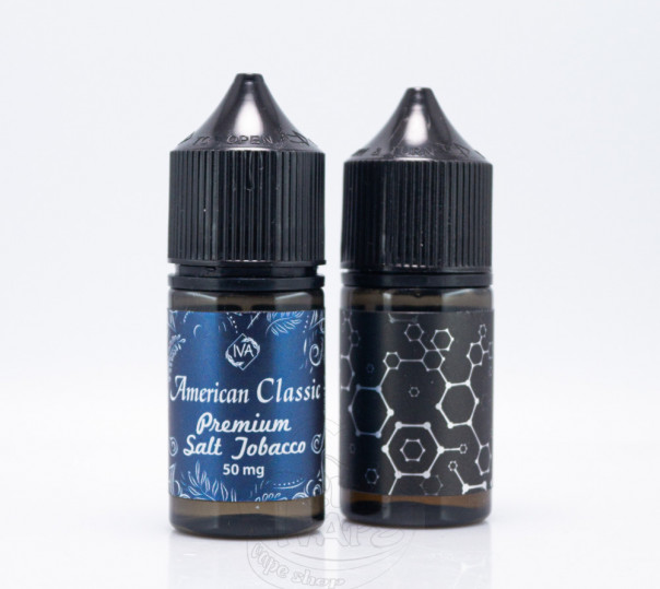 Рідина Iva Salt American Classic 30ml 50mg зі смаком тютюну з шоколадом (набір компонентів)