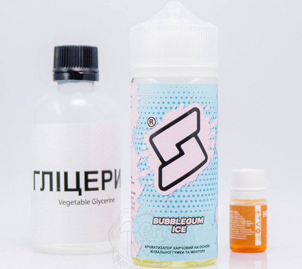 Жидкость Bard Organic Bubblegum Ice 120ml 6mg со вкусом жвачки с холодком (набор компонентов)