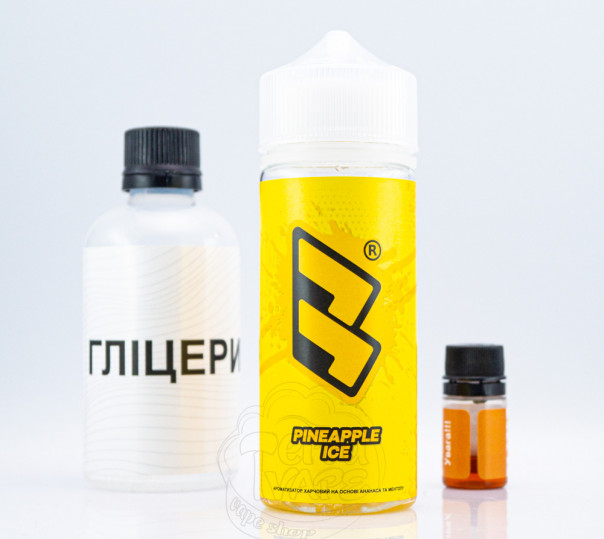 Рідина Bard Organic Pineapple Ice 120ml 3mg зі смаком ананасу з льодом (набір компонентів)