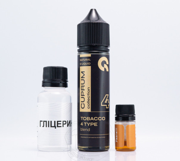 Жидкость Cuprum Collection Organic 4 (Tobacco 4 Type Blend) 60ml 3mg со вкусом табачки (набор компонентов)