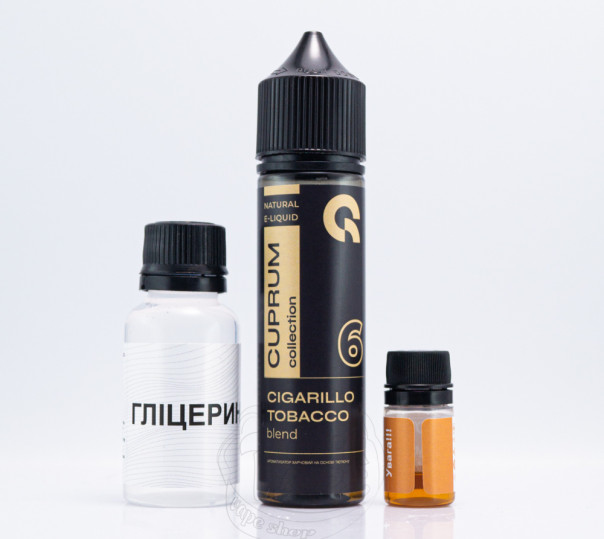 Рідина Cuprum Collection Organic 6 (Cigarillo Tobacco Blend) 60ml 9mg зі смаком тютюну (набір компонентів)