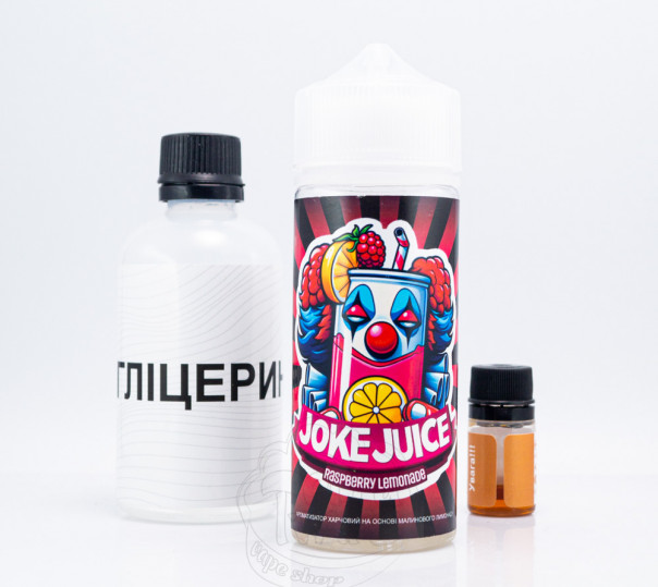 Рідина Joke Organic Raspberry Lemonade 120ml 3mg зі смаком малинового лимонаду (набір компонентів)