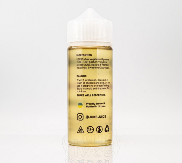 Рідина Joke Organic Purple Grape 120ml 1.5mg на органічному нікотині зі смаком синього винограду Рідина Joke Organic Purple Grape 120ml 1.5mg на органічному нікотині зі смаком синього винограду