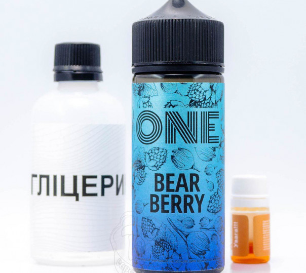 Рідина One Organic Bear Berry 120ml 0mg зі смаком дині та блакитної малини (набір компонентів)