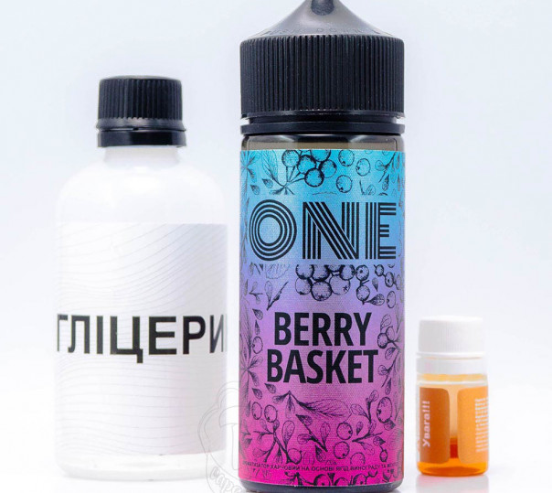 Рідина One Organic Berry Basket 120ml 3mg зі смаком ягід, винограду та ментолу (набір компонентів)