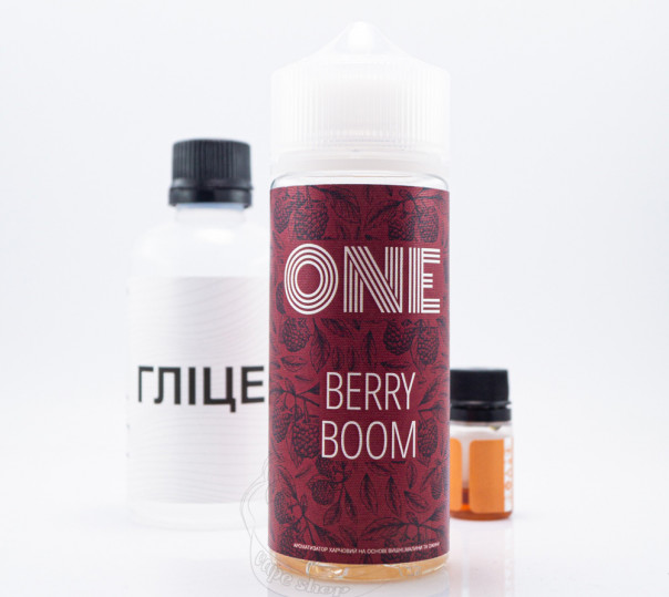 Рідина One Organic Berry Boom 120ml 0mg зі смаком вишні малини та ожини (набір компонентів)