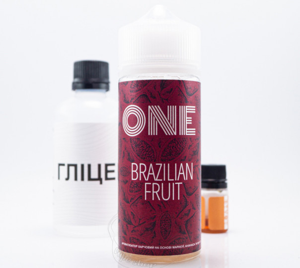 Рідина One Organic Brazilian Fruit 120ml 3mg зі смаком ананаса та маракуї (набір компонентів)