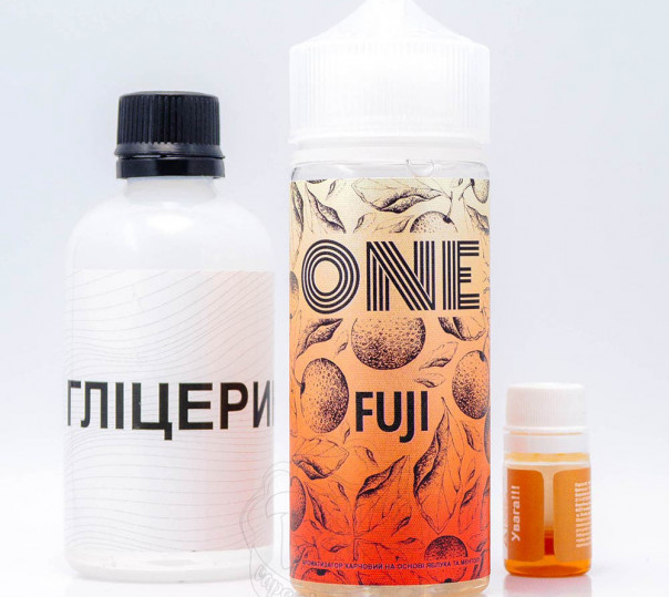 Рідина One Organic Fuji 120ml 3mg зі смаком яблука та ментола (набір компонентів)