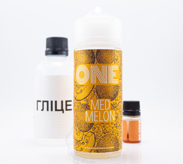 Жидкость One Organic Med Melon 120ml 3mg со вкусом дыни с холодком (набор компонентов)