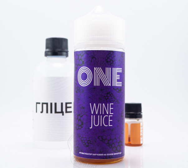 Рідина One Organic Wine Juice 120ml 3mg зі смаком винограду (набір компонентів)