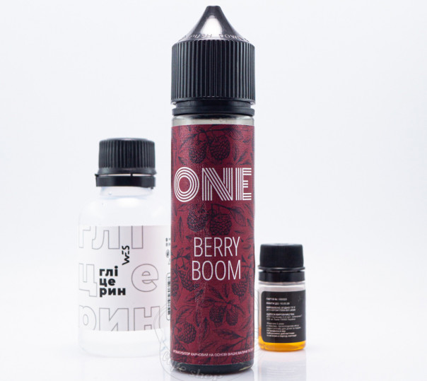 Рідина One Organic Berry Boom 60ml 6mg зі смаком вишні малини та ожини (набір компонентів)