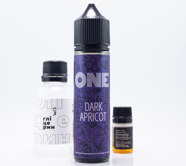 Рідина One Organic Dark Apricot 60ml 0mg зі смаком абрикосу та ожини (набір компонентів)