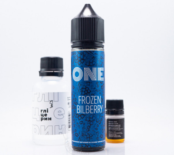 Жидкость One Organic Frozen Billberry 60ml 3mg со вкусом черники с холодком (набор компонентов)