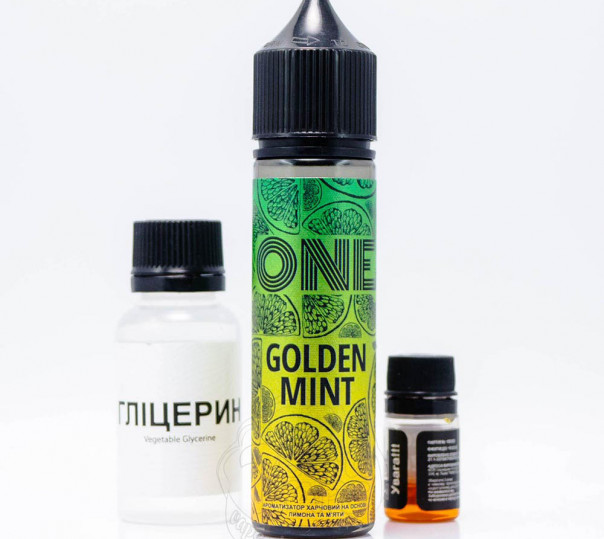 Жидкость One Organic Golden Mint 60ml 6mg со вкусом лимона и мяты (набор компонентов)