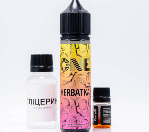 Жидкость One Organic Herbatka 60ml 3mg со вкусом персикового чая (набор компонентов)