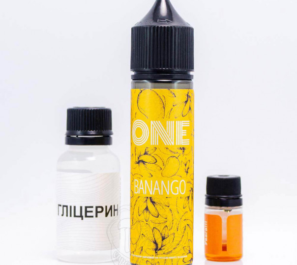 Рідина One Organic Banango 60ml 0mg зі смаком банана і манго (набір компонентів)